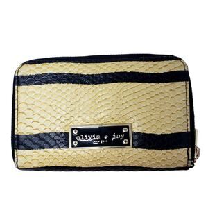Olivia + Joy Snakeskin Zip Wallet